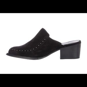 Rag & Bone Black Suede Studded Mules